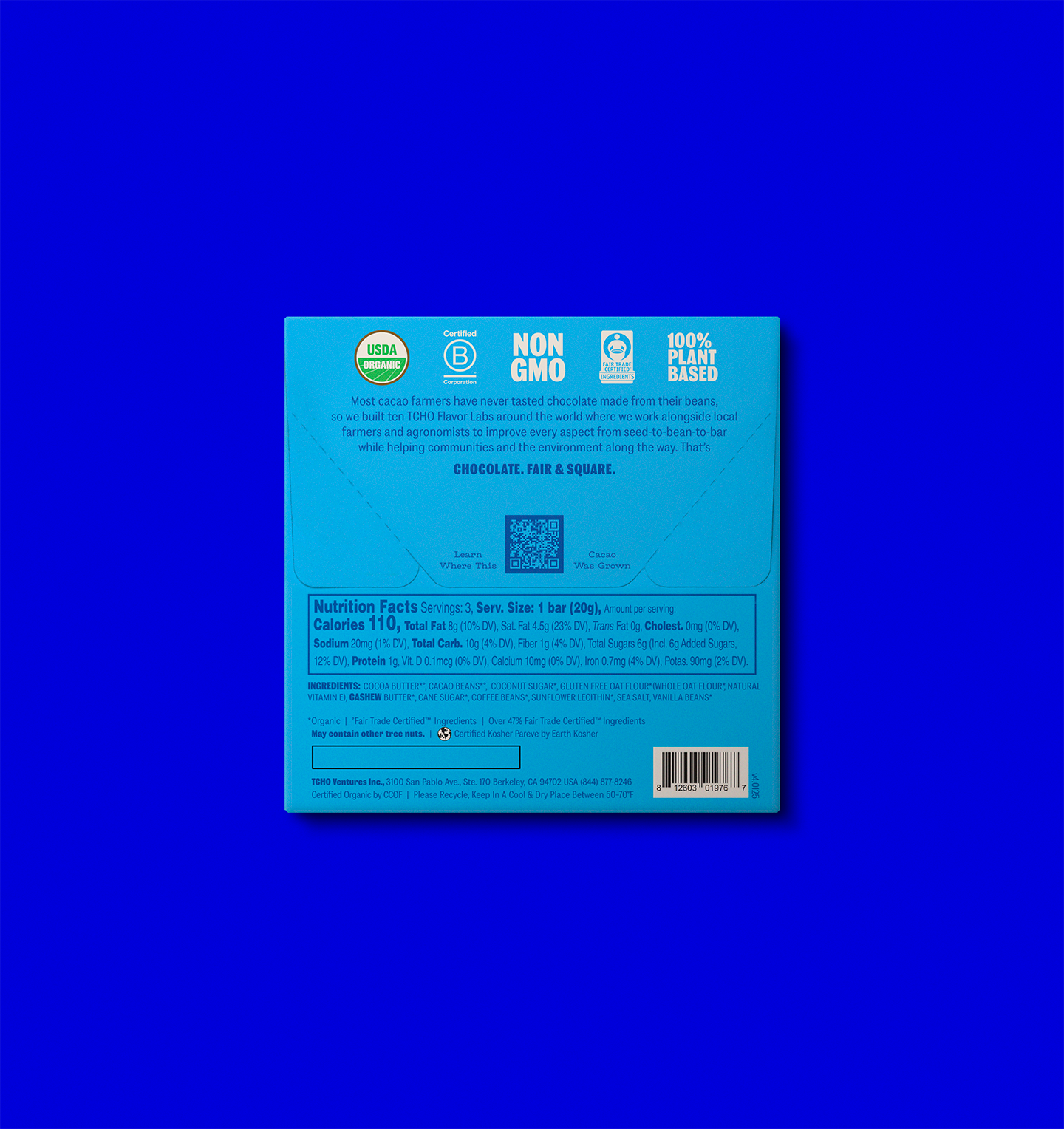 Choco Latté Chocolate Bar | TCHO Chocolate