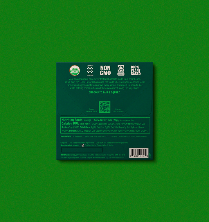 Double Dark Chocolate Dark Duo Chocolate Bar | TCHO Chocolate