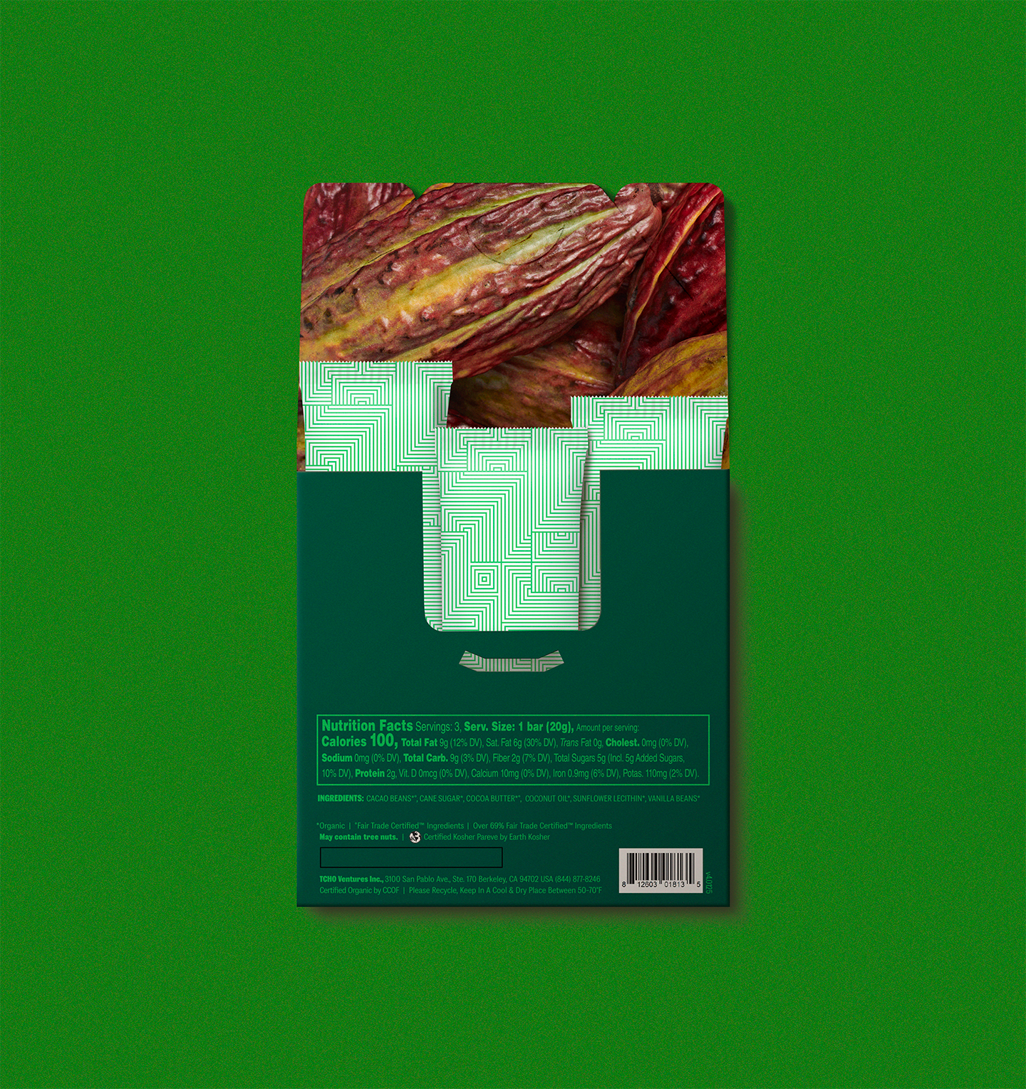 Double Dark Chocolate Dark Duo Chocolate Bar | TCHO Chocolate