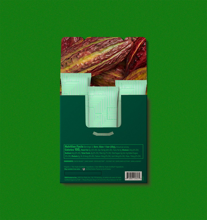 Double Dark Chocolate Dark Duo Chocolate Bar | TCHO Chocolate