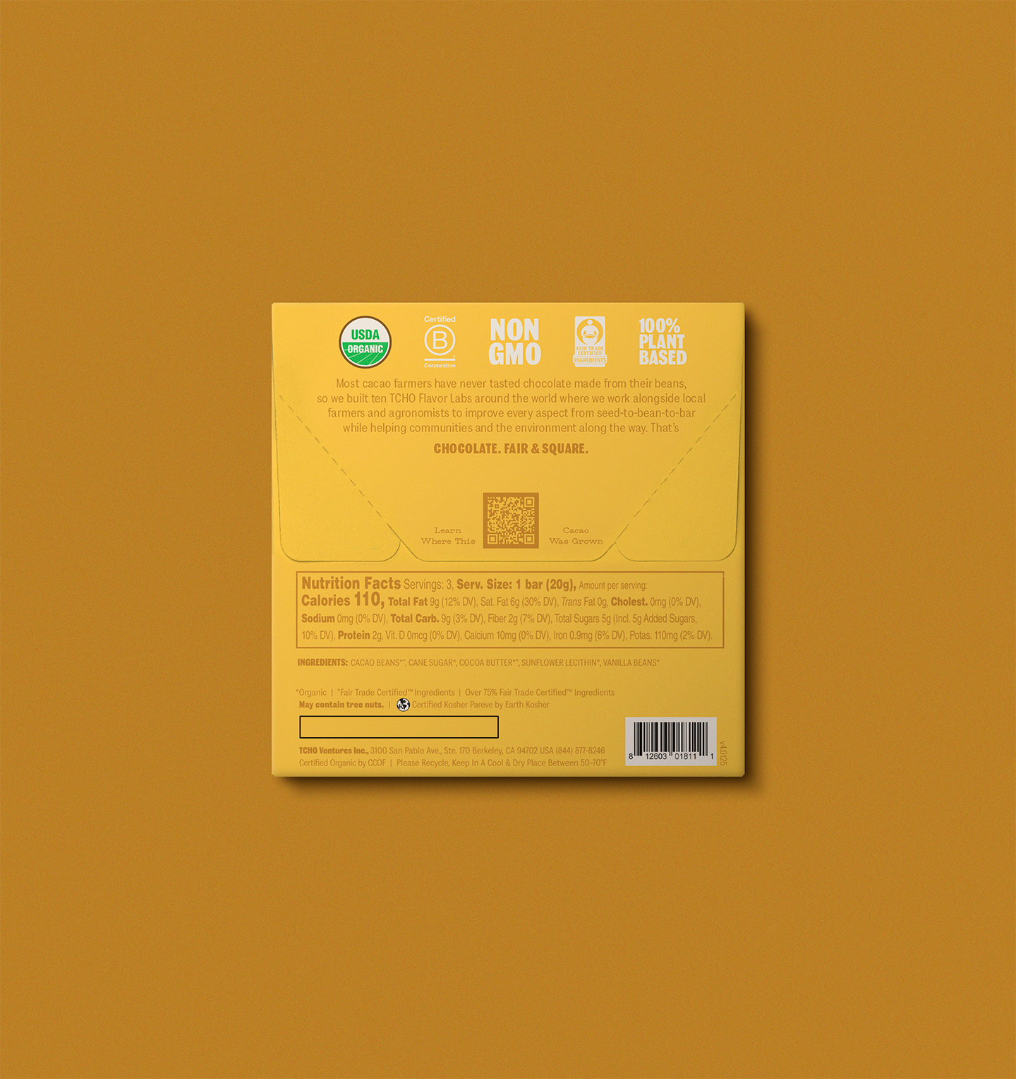 Holy Fudge Chocolate Bar | TCHO Chocolate